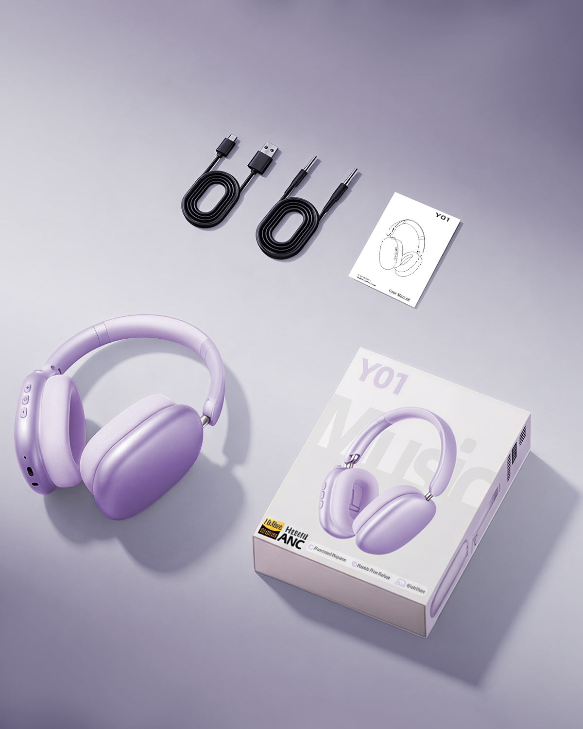 Wentronic™Y01 Wireless Noise Canceling Headphones